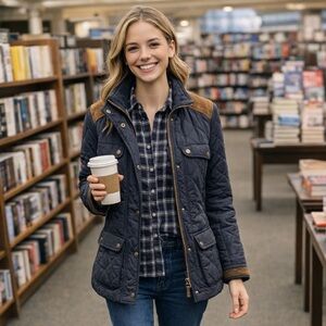 Zara navy barn coat chore jacket